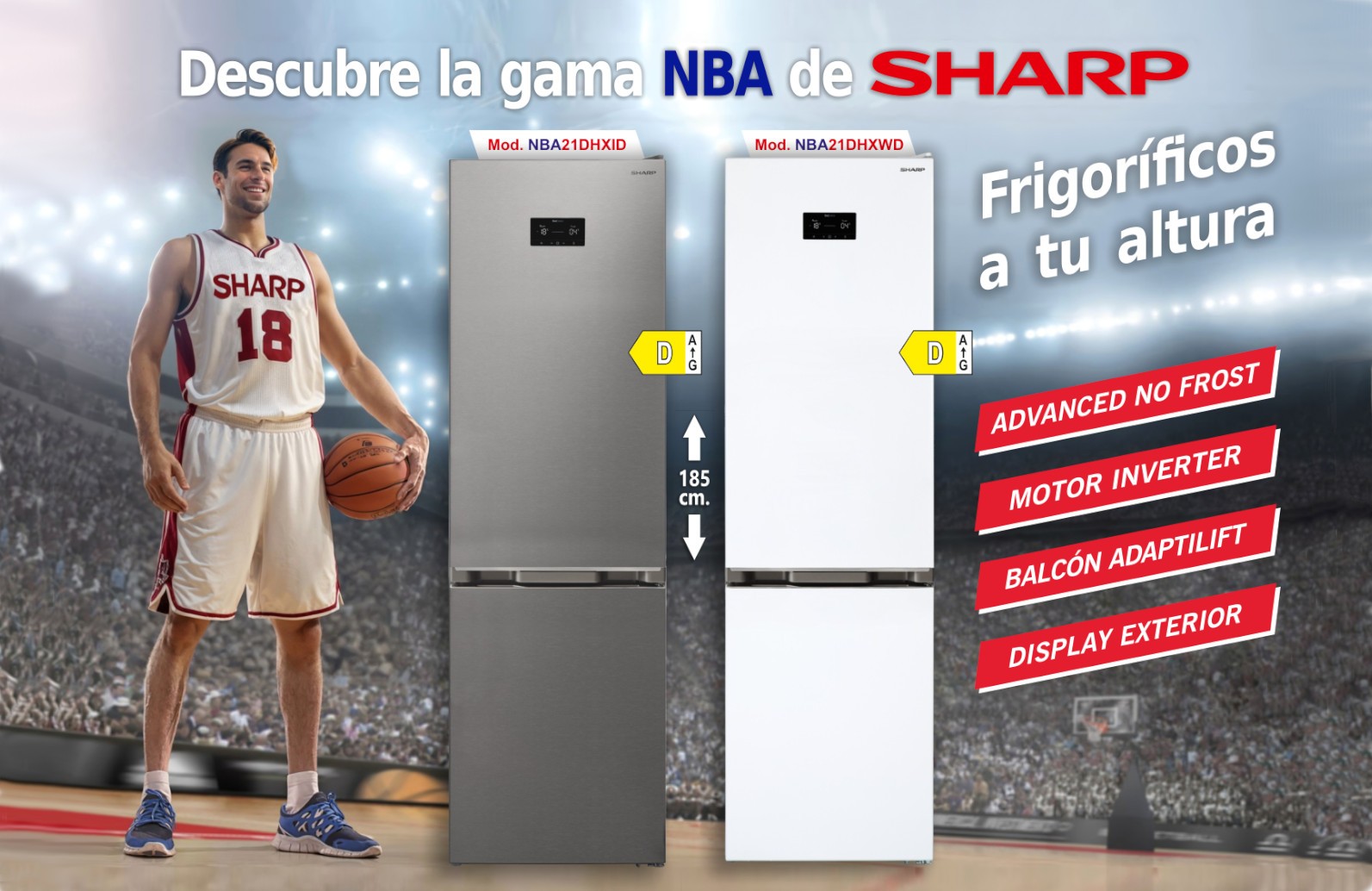 FRIGORIFICOS SHARP SERIE NBA